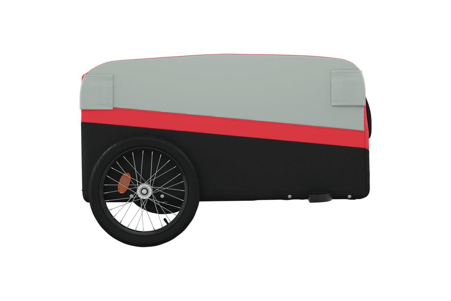 Vidaxl Bike Trailer Black And Red 45 Kg Iron-7