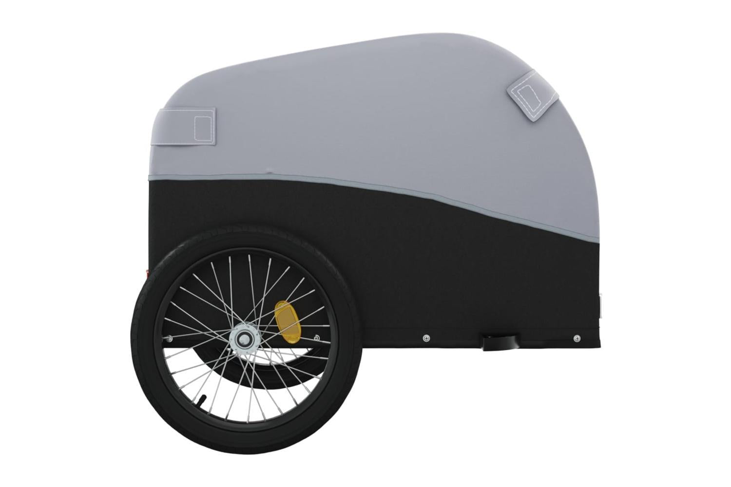 Vidaxl Bike Trailer Black And Grey 30 Kg Iron-7