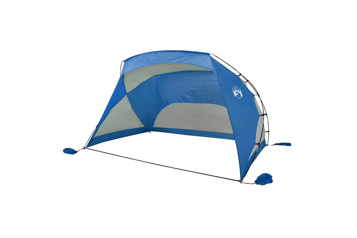 Vidaxl Beach Tent Azure Blue 274x178x170/148 Cm 185t Polyester-4