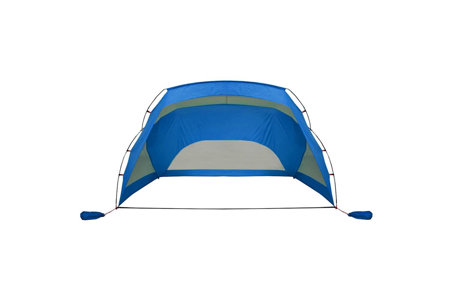 Vidaxl Beach Tent Azure Blue 274x178x170/148 Cm 185t Polyester-5