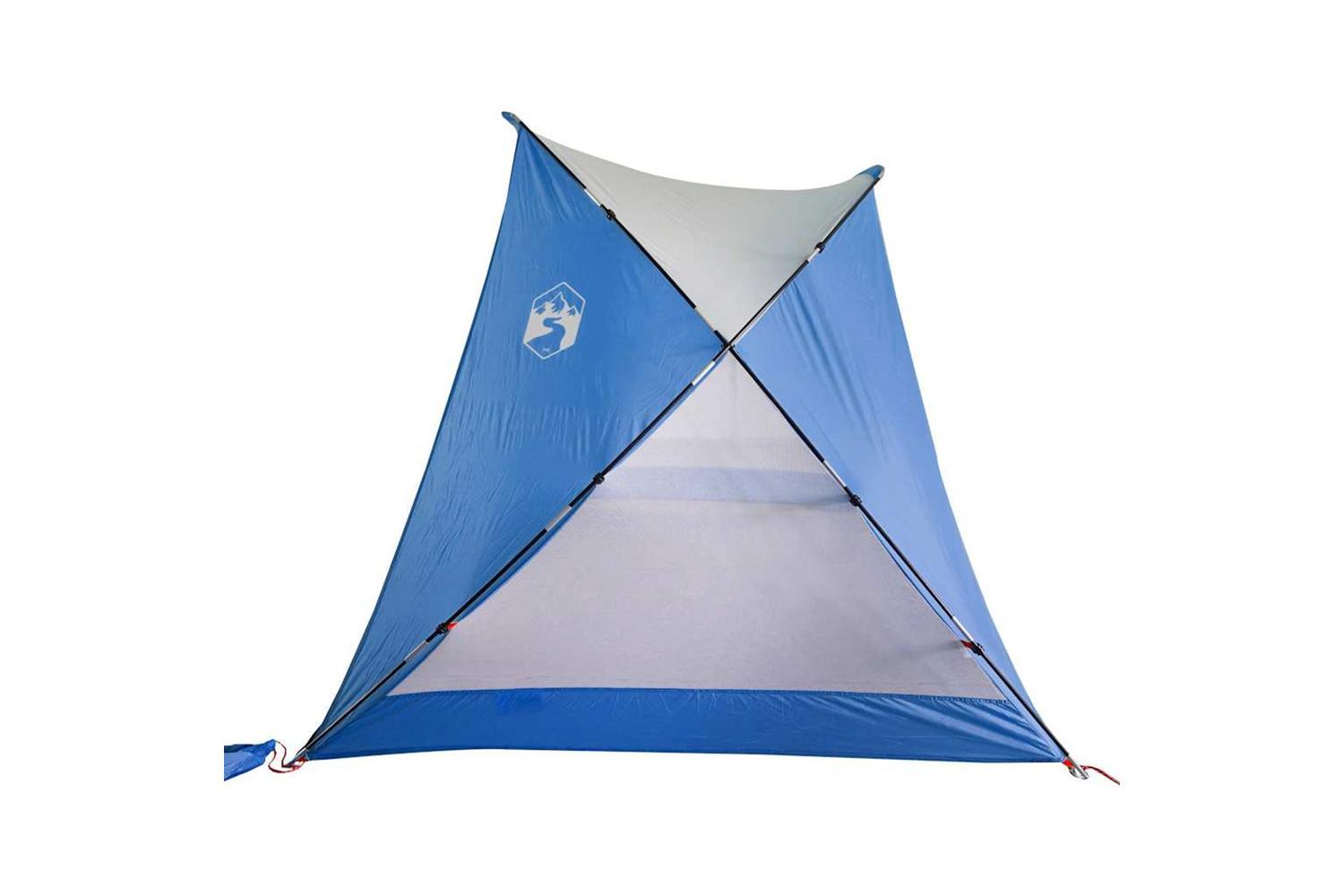 Vidaxl Beach Tent Azure Blue 274x178x170/148 Cm 185t Polyester-6