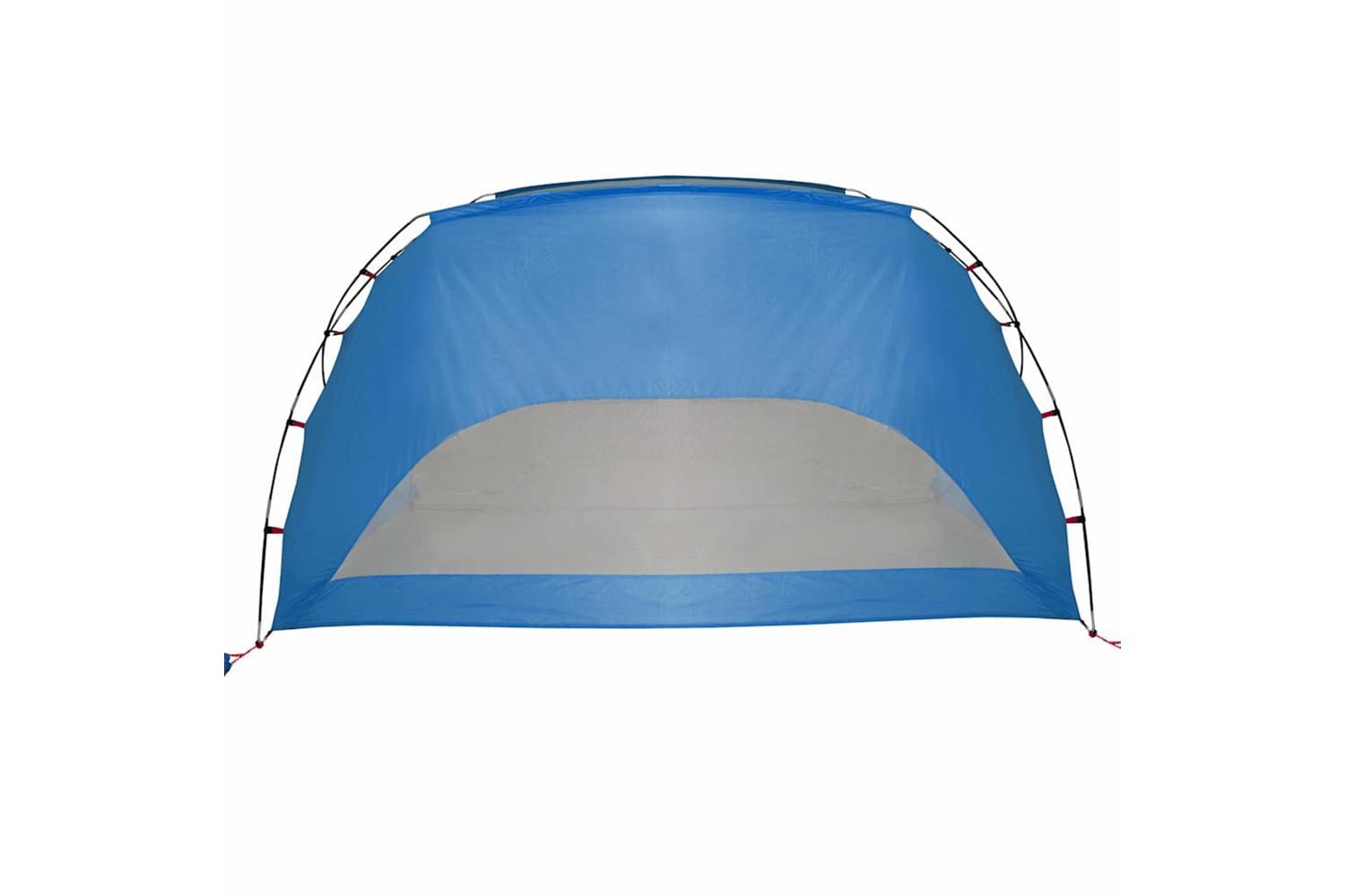 Vidaxl Beach Tent Azure Blue 274x178x170/148 Cm 185t Polyester-7