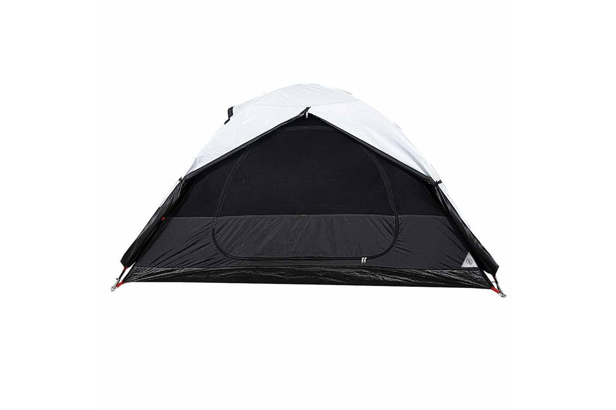 Vidaxl Camping Tent Dome 2-person White Blackout Fabric Waterproof-9