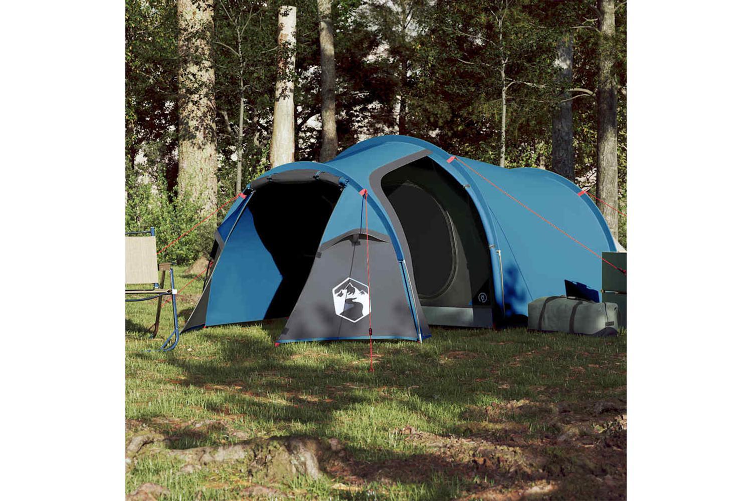 Vidaxl Camping Tent Tunnel 2-person Blue Waterproof-3