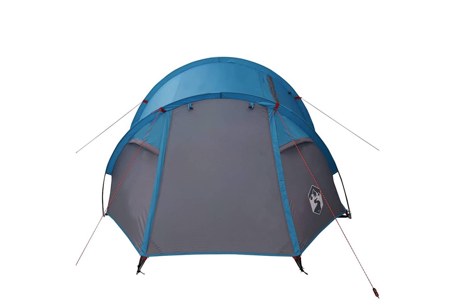 Vidaxl Camping Tent Tunnel 3-person Blue Waterproof-6
