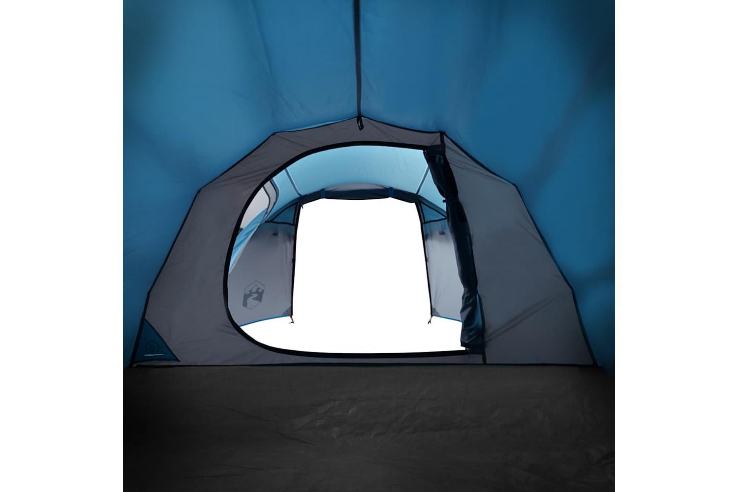 Vidaxl Camping Tent Tunnel 3-person Blue Waterproof-9