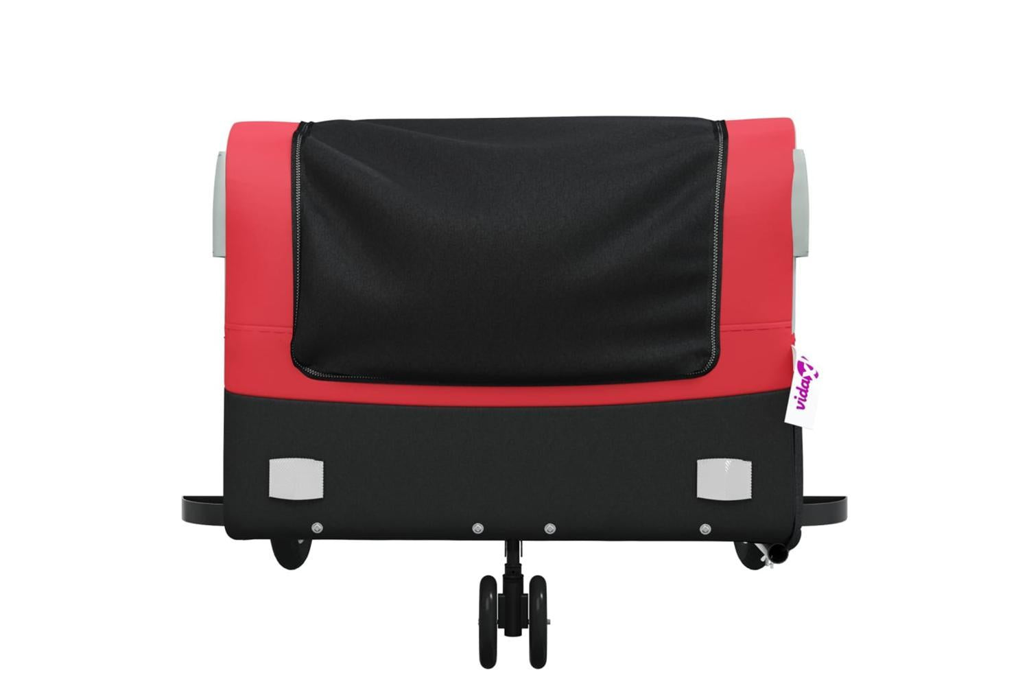 Vidaxl Bike Trailer Black And Red 45 Kg Iron-6