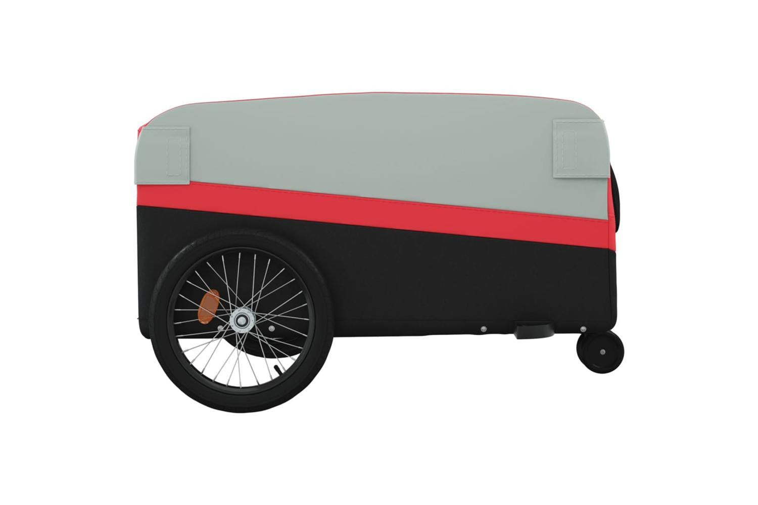 Vidaxl Bike Trailer Black And Red 45 Kg Iron-7
