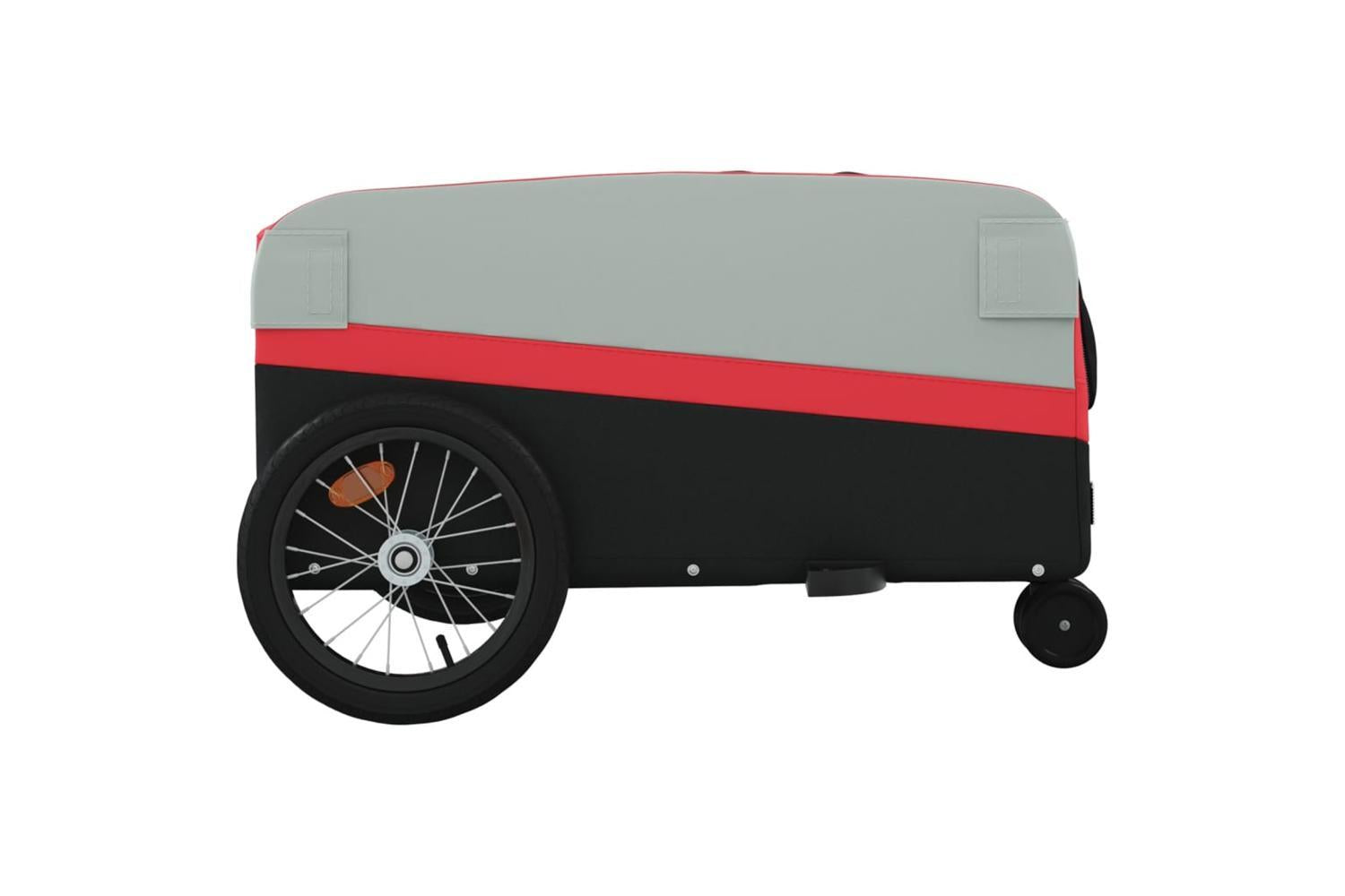 Vidaxl Bike Trailer Black And Red 45 Kg Iron-7