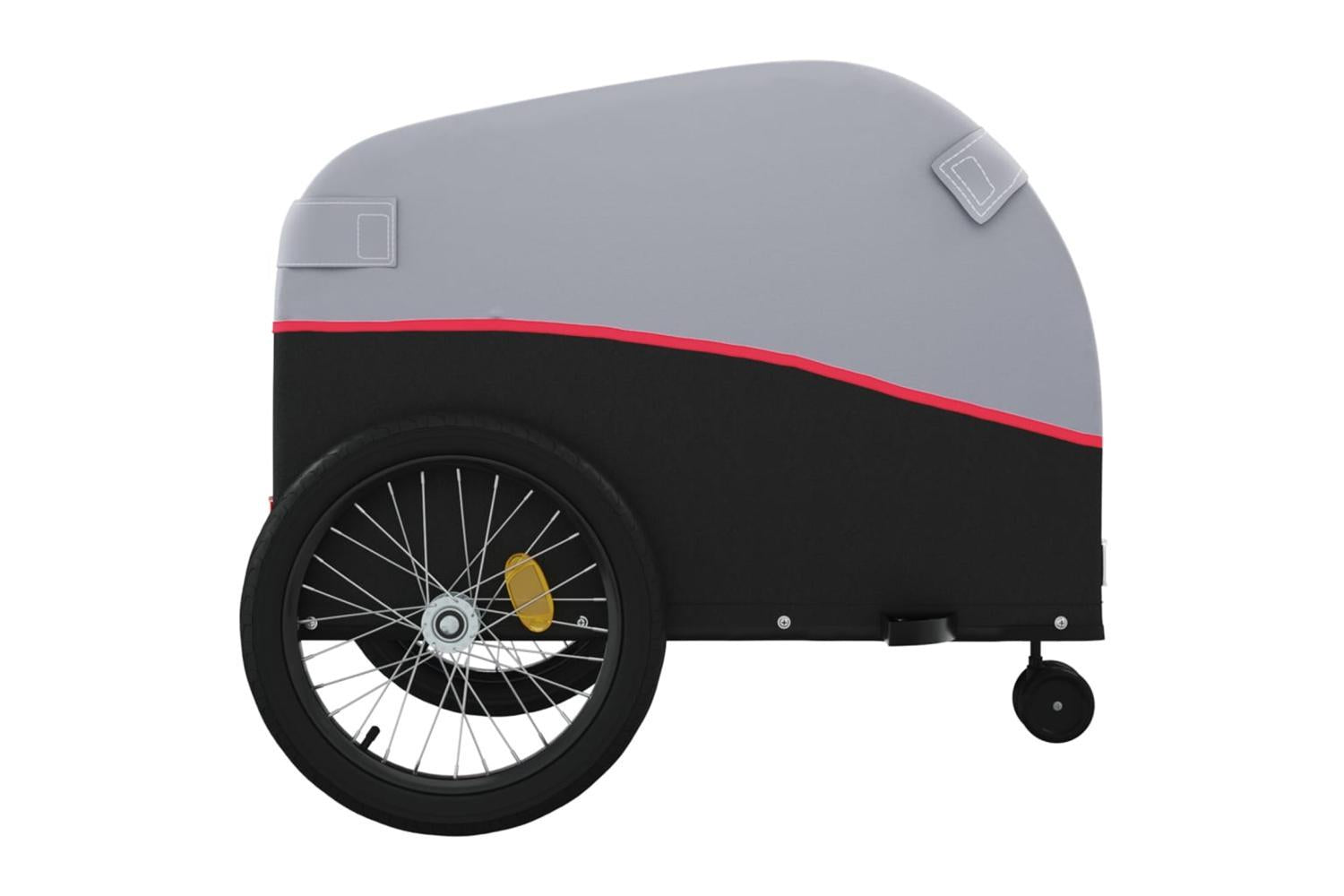 Vidaxl Bike Trailer Black And Red 45 Kg Iron-7
