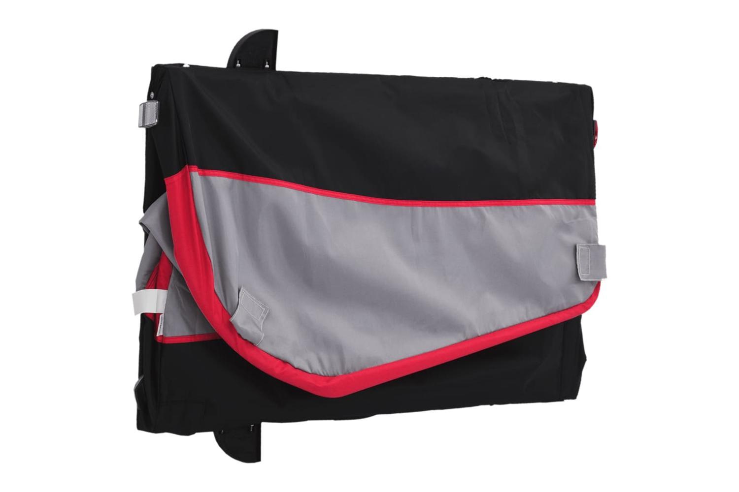 Vidaxl Bike Trailer Black And Red 45 Kg Iron-9