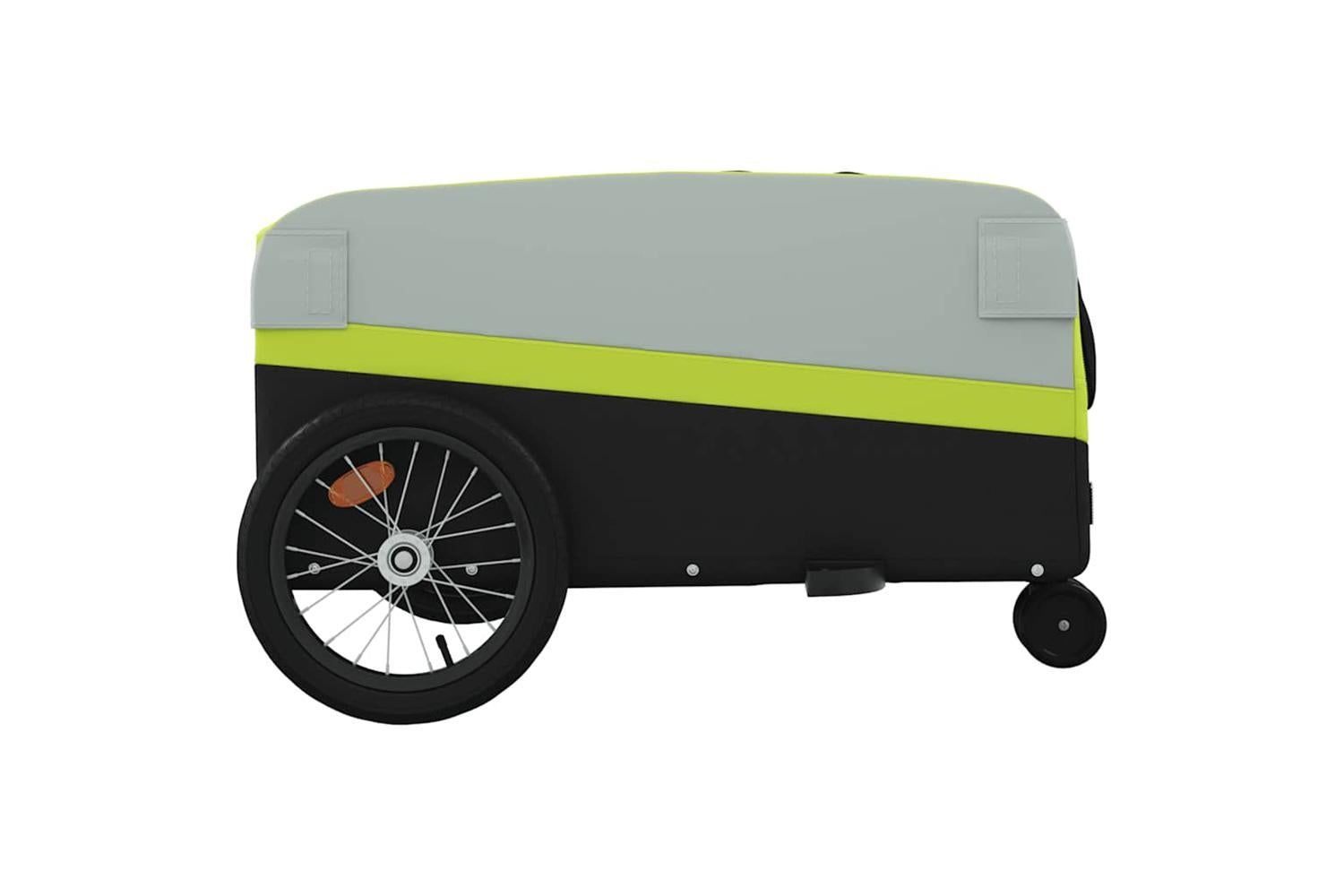 Vidaxl Bike Trailer Black And Green 45 Kg Iron-7
