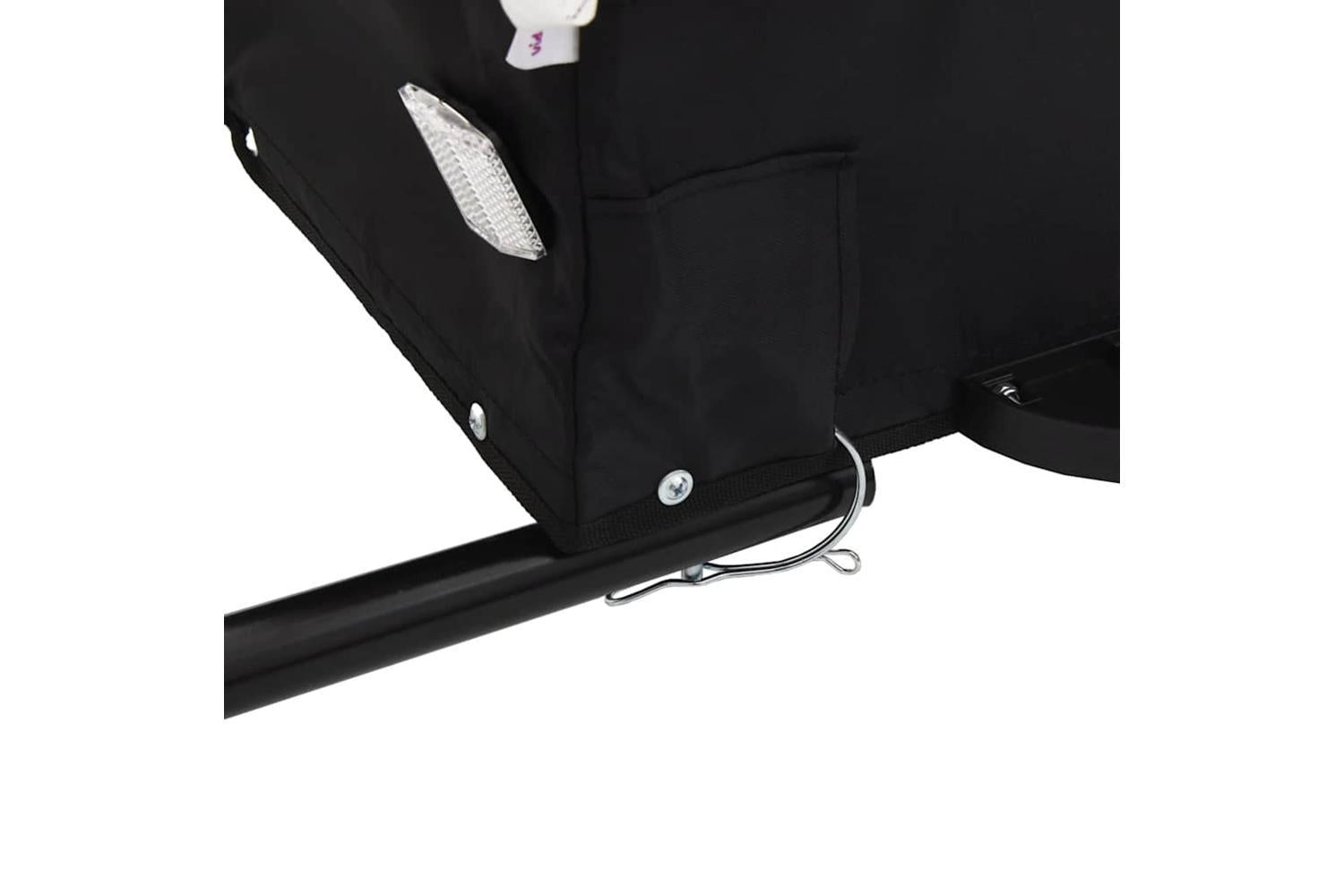 Vidaxl Bike Trailer Black And Green 45 Kg Iron-10