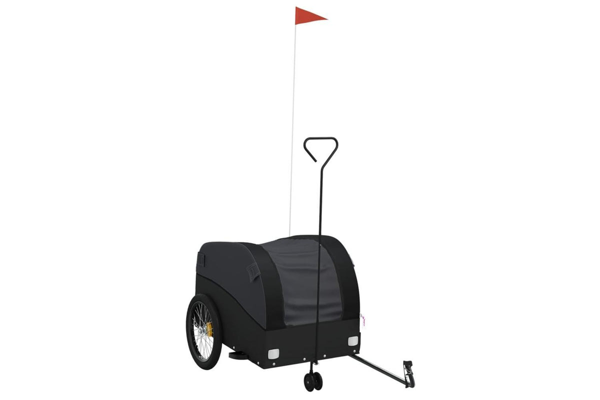 Vidaxl Bike Trailer Black 45 Kg Iron-2
