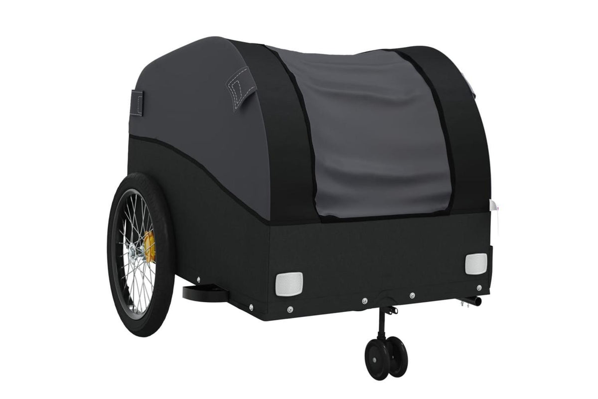 Vidaxl Bike Trailer Black 45 Kg Iron-4