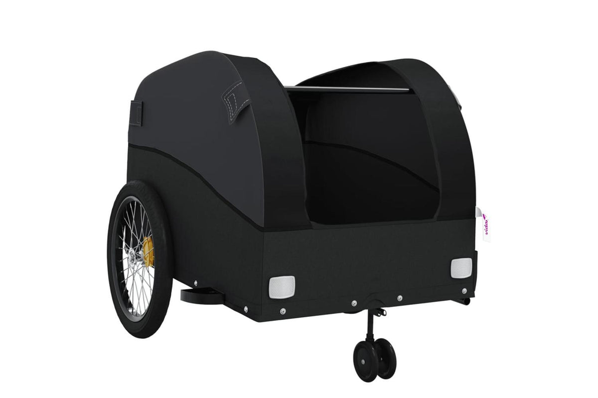 Vidaxl Bike Trailer Black 45 Kg Iron-5