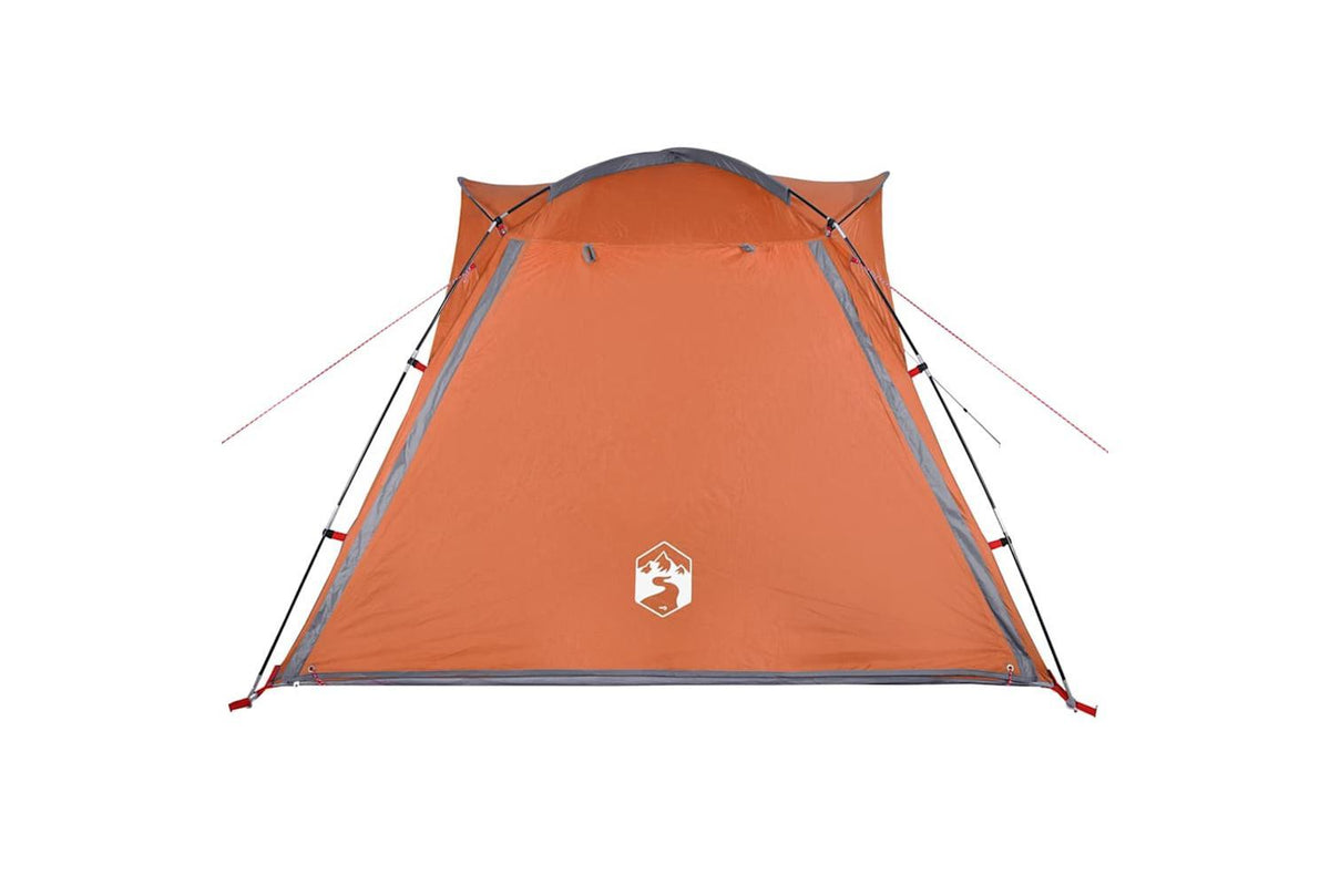 Vidaxl Camping Tent 4-person Grey And Orange Quick Release Waterproof-7
