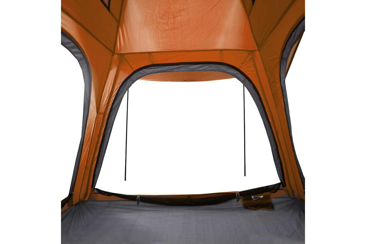 Vidaxl Camping Tent 4-person Grey And Orange Quick Release Waterproof-10