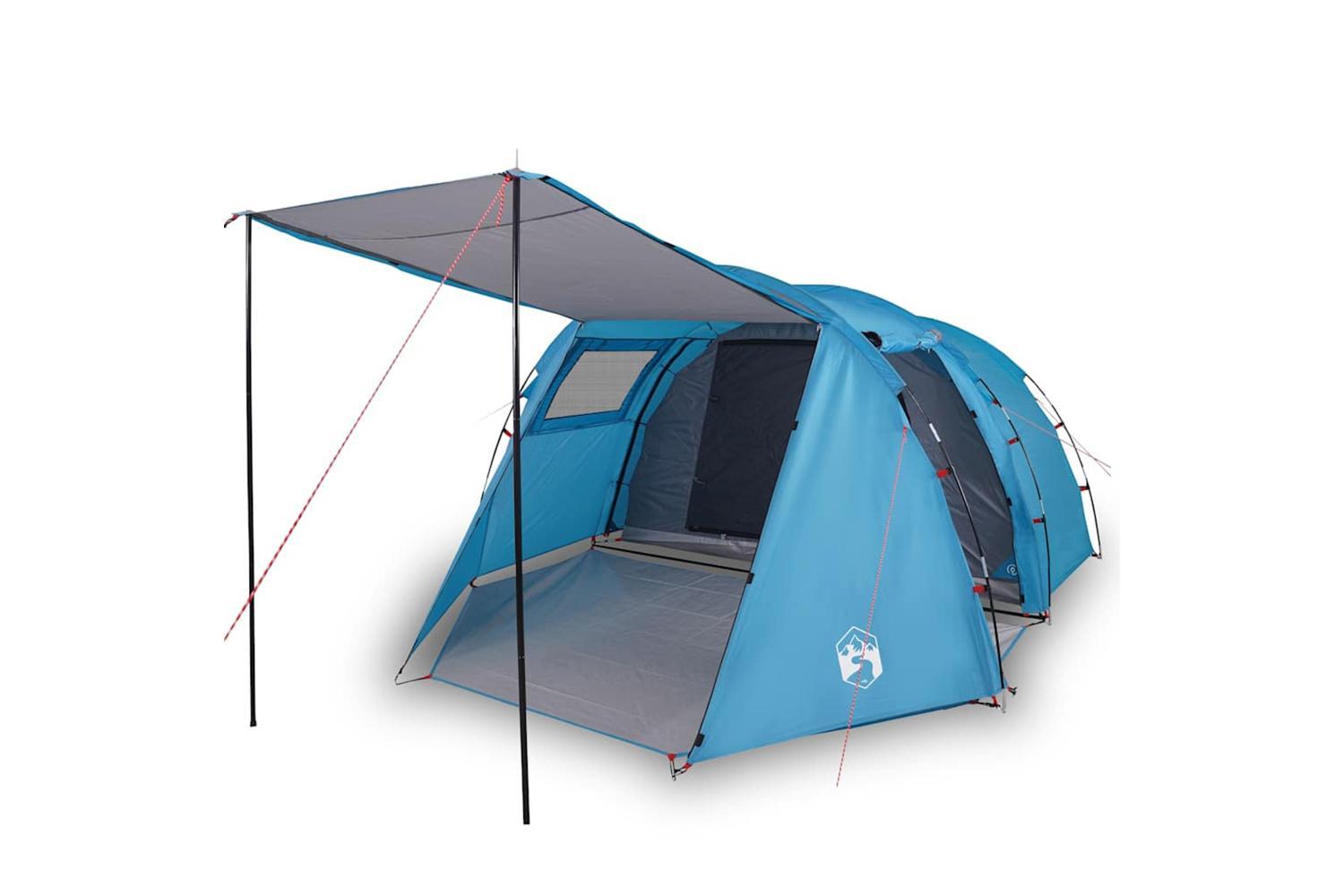 Vidaxl Camping Tent Tunnel 4-person Blue Waterproof-2