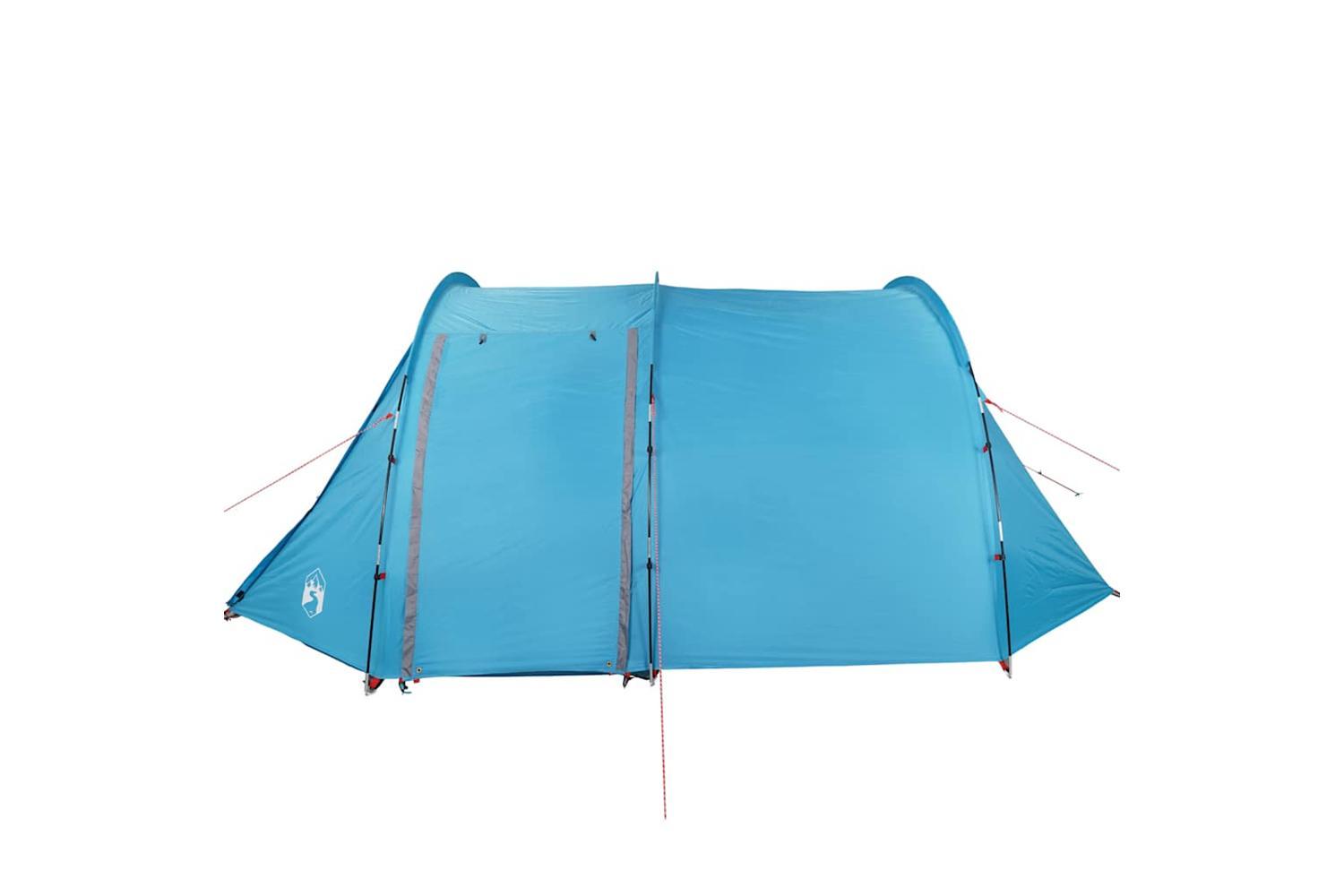 Vidaxl Camping Tent Tunnel 4-person Blue Waterproof-8