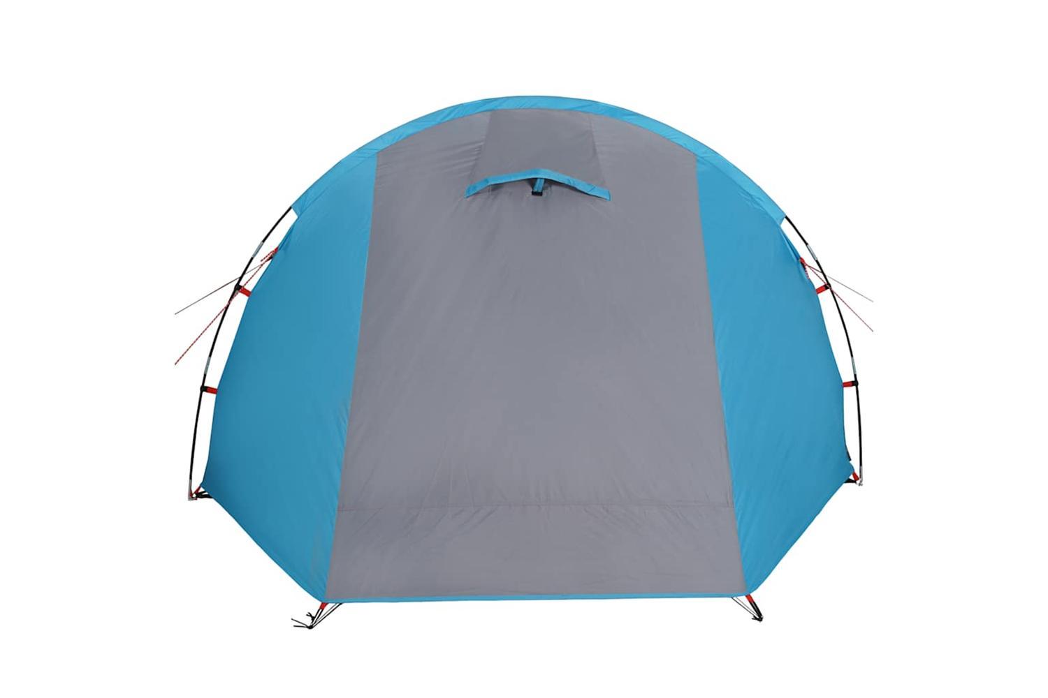 Vidaxl Camping Tent Tunnel 4-person Blue Waterproof-9