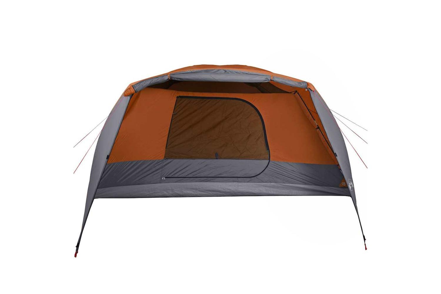 Vidaxl Family Tent With Porch 6-person Grey And Orange Waterproof-5