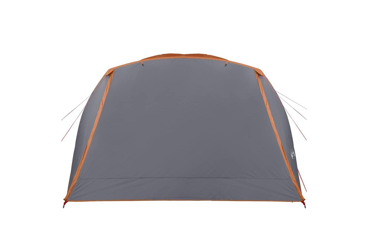 Vidaxl Family Tent With Porch 6-person Grey And Orange Waterproof-7