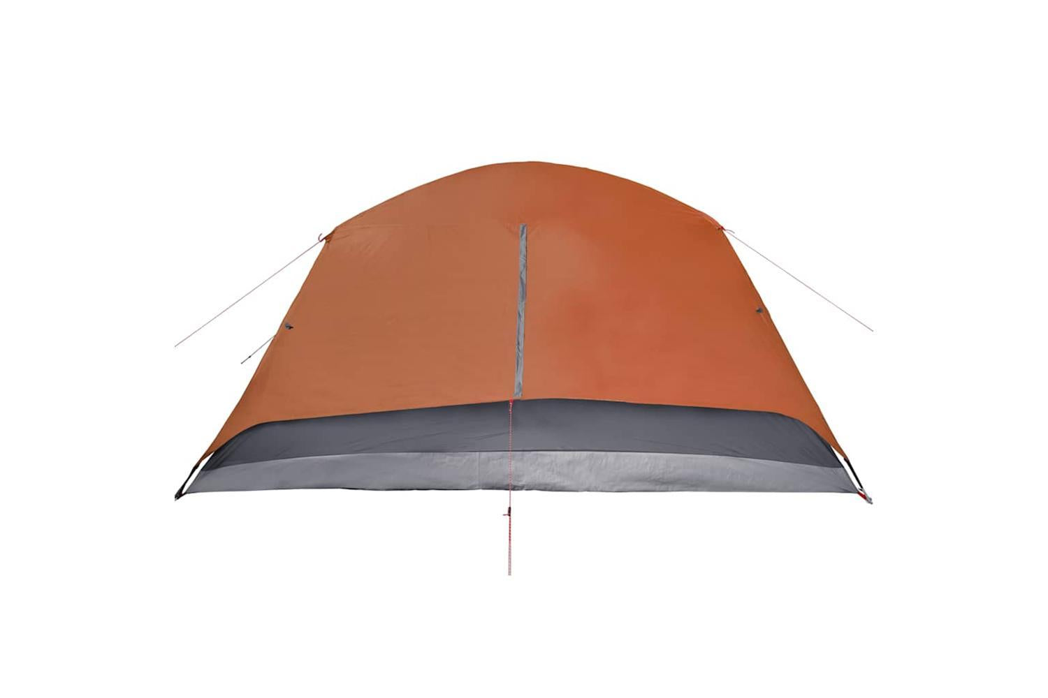 Vidaxl Family Tent With Porch 6-person Grey And Orange Waterproof-10