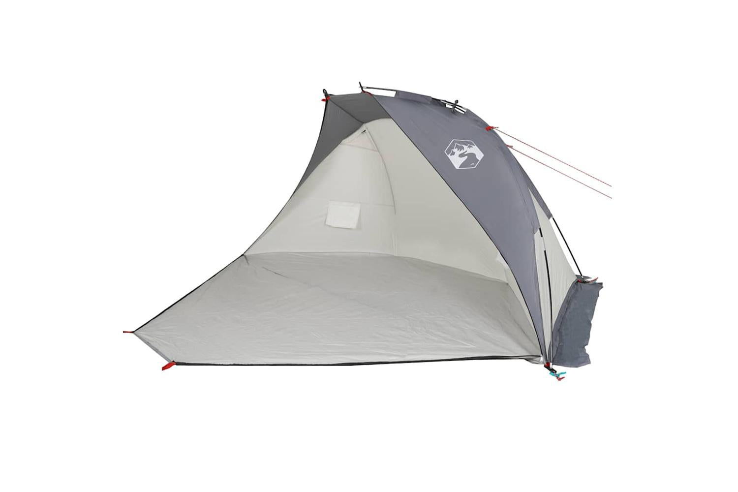 Vidaxl Beach Tent Grey 268x223x125 Cm 185t Polyester-4