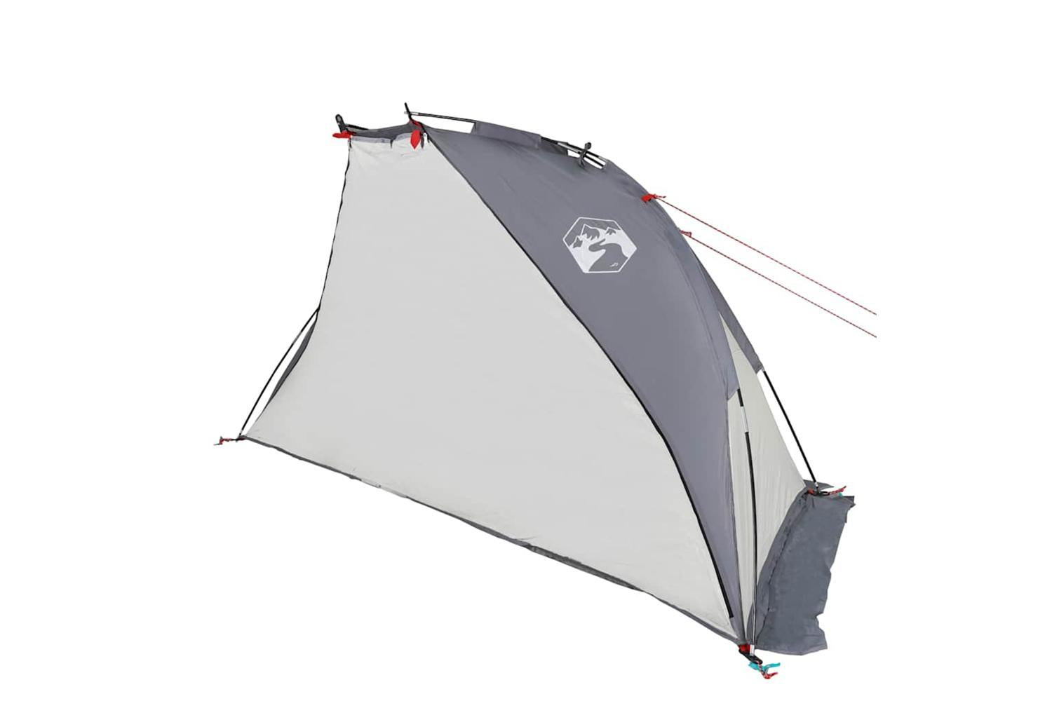Vidaxl Beach Tent Grey 268x223x125 Cm 185t Polyester-5
