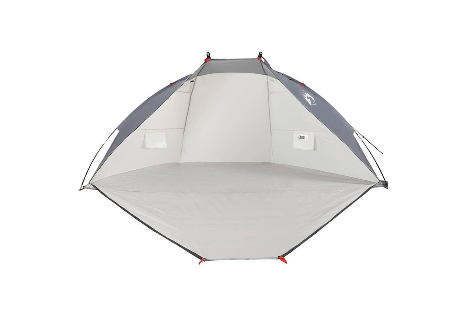 Vidaxl Beach Tent Grey 268x223x125 Cm 185t Polyester-7