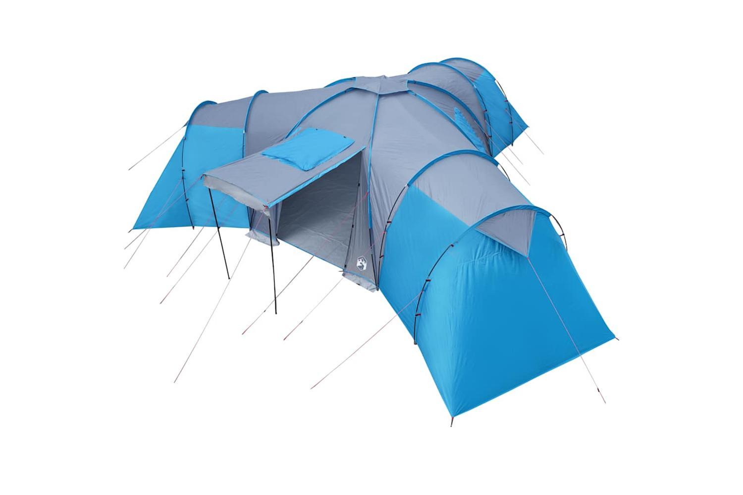 Vidaxl Family Tent Dome 12-person Blue Waterproof-9