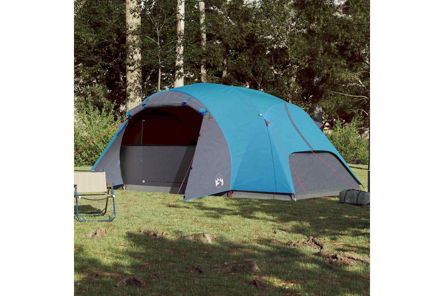 Vidaxl Family Tent Crossvent 8-person Blue Waterproof-3
