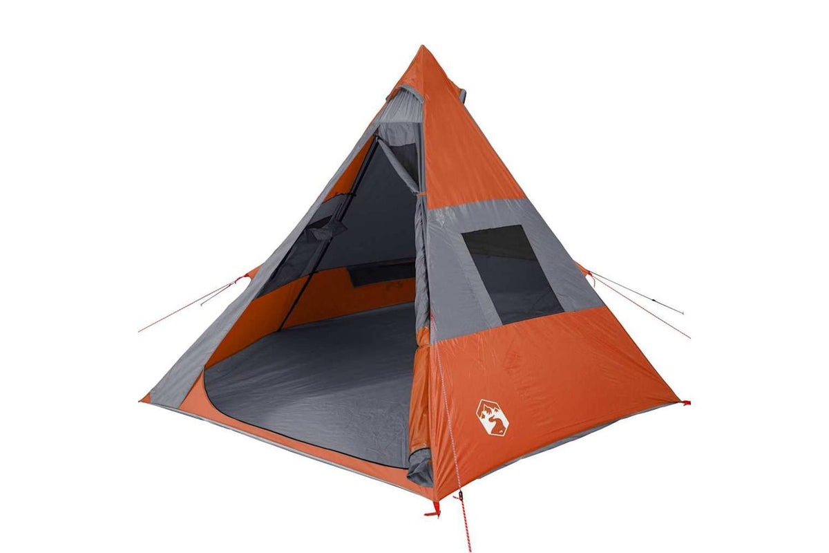 Vidaxl Camping Tent Tipi 7-person Orange Waterproof-4