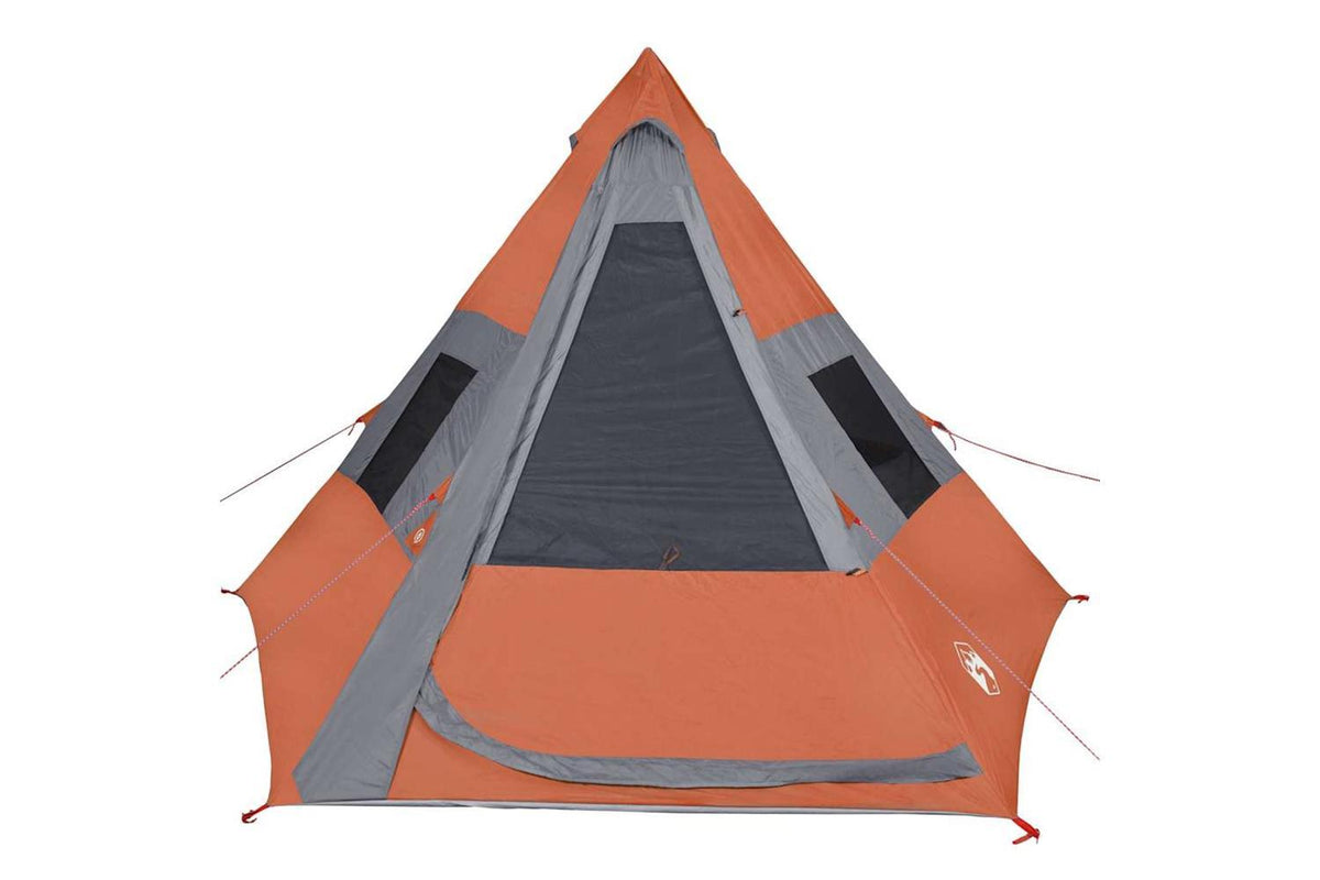 Vidaxl Camping Tent Tipi 7-person Orange Waterproof-7