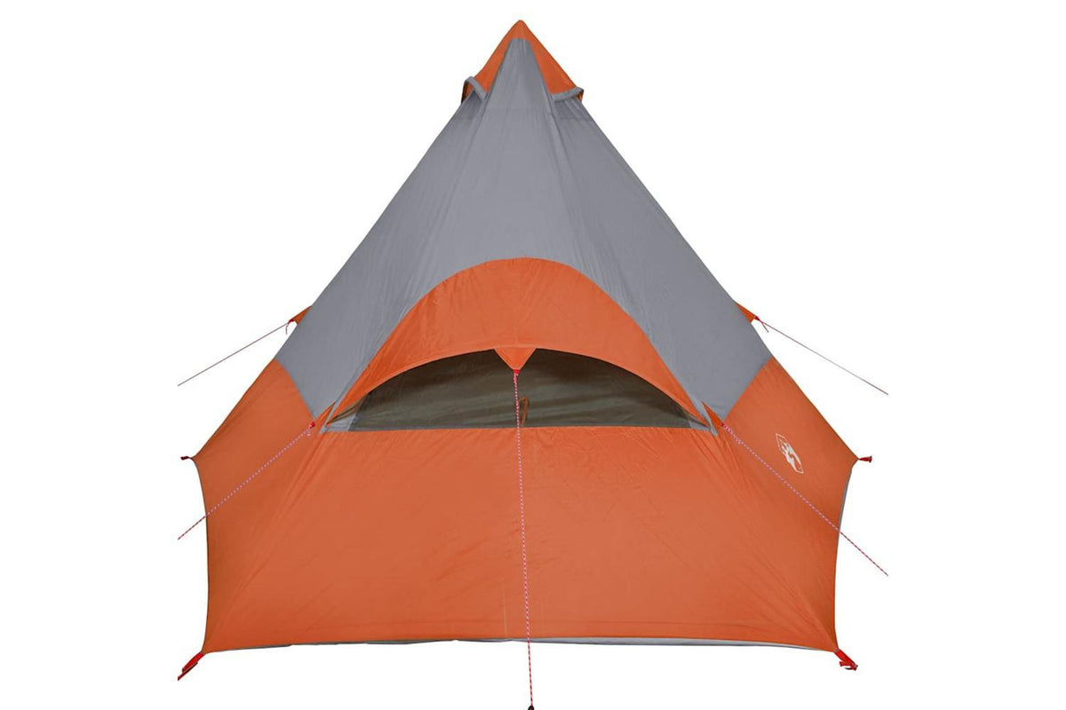 Vidaxl Camping Tent Tipi 7-person Orange Waterproof-9