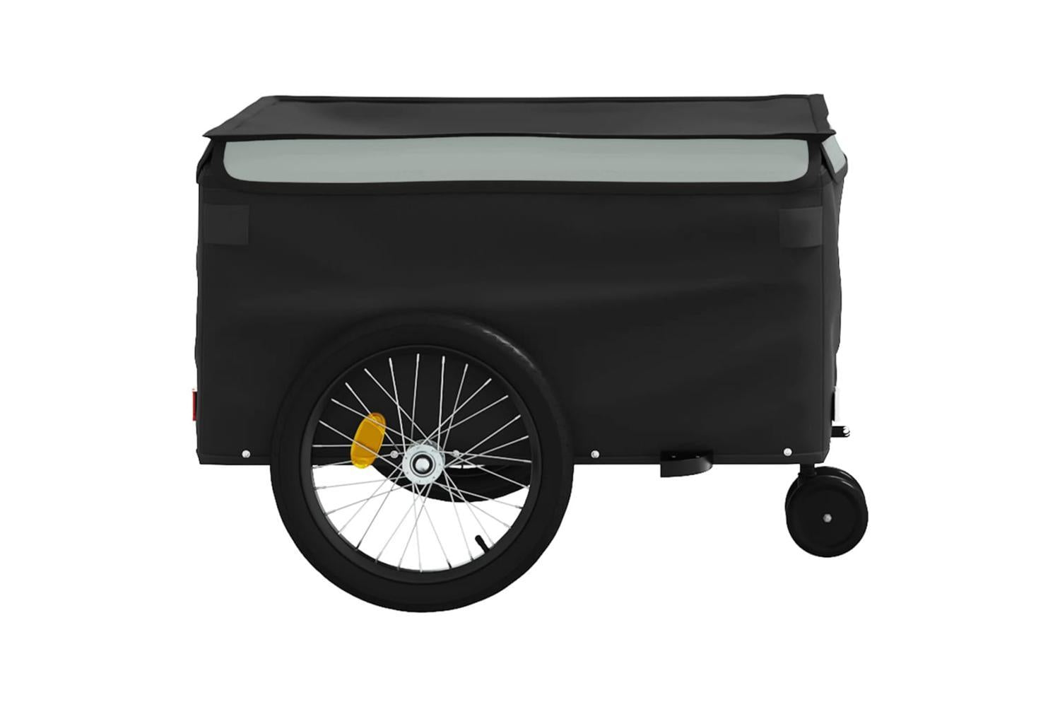 Vidaxl Bike Trailer Black And Grey 45 Kg Iron-7