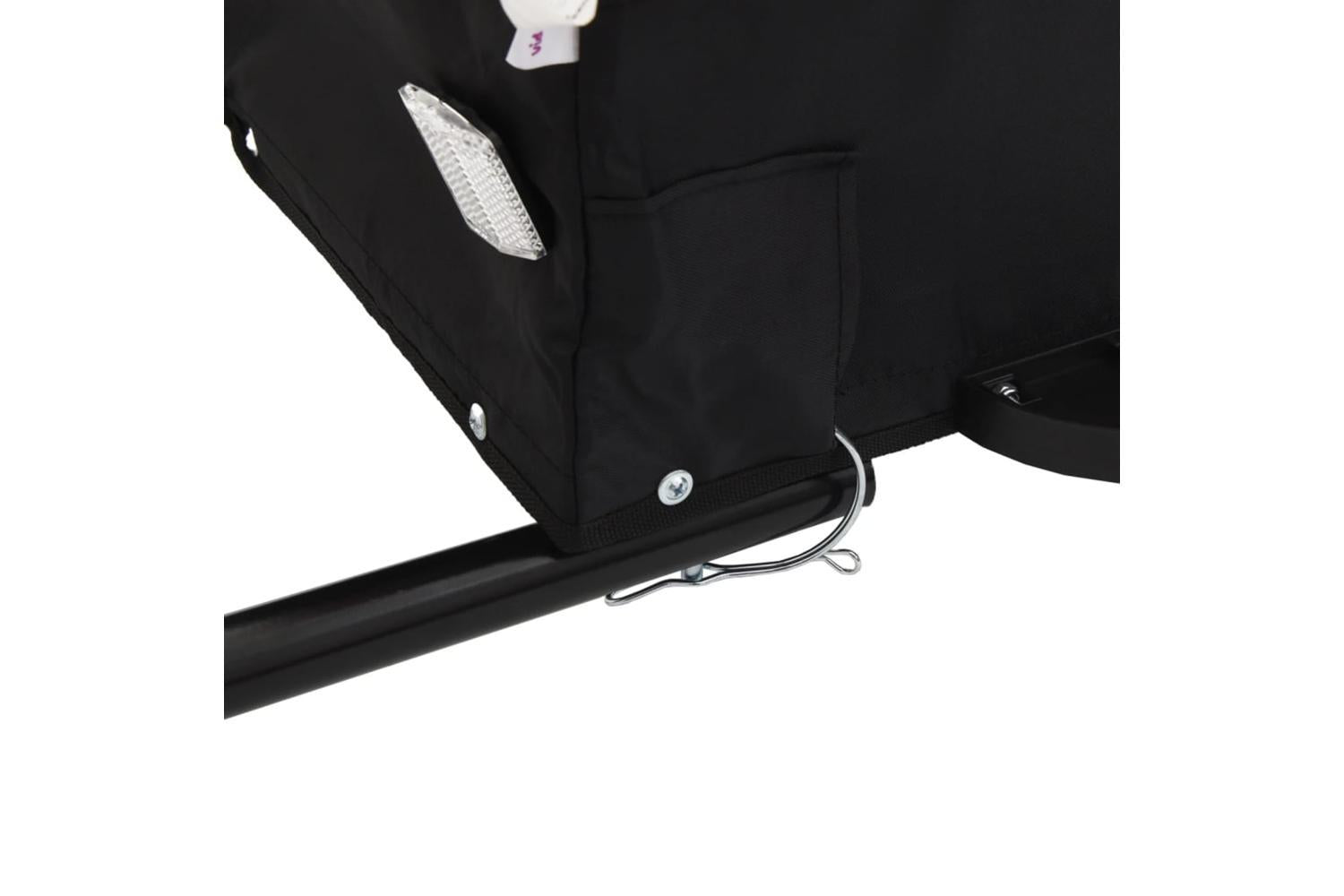 Vidaxl Bike Trailer Black And Yellow 30 Kg Iron-10