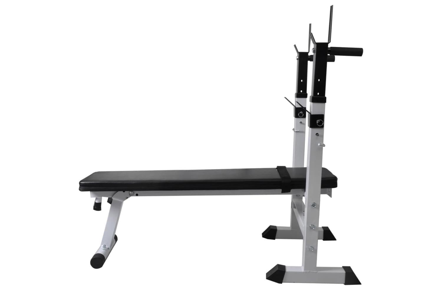 Vidaxl Workout Bench With Weight Rack, Barbell And Dumbbell Set 30.5kg-3