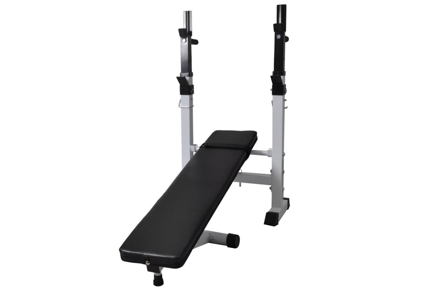 Vidaxl Workout Bench With Weight Rack, Barbell And Dumbbell Set 30.5kg-5