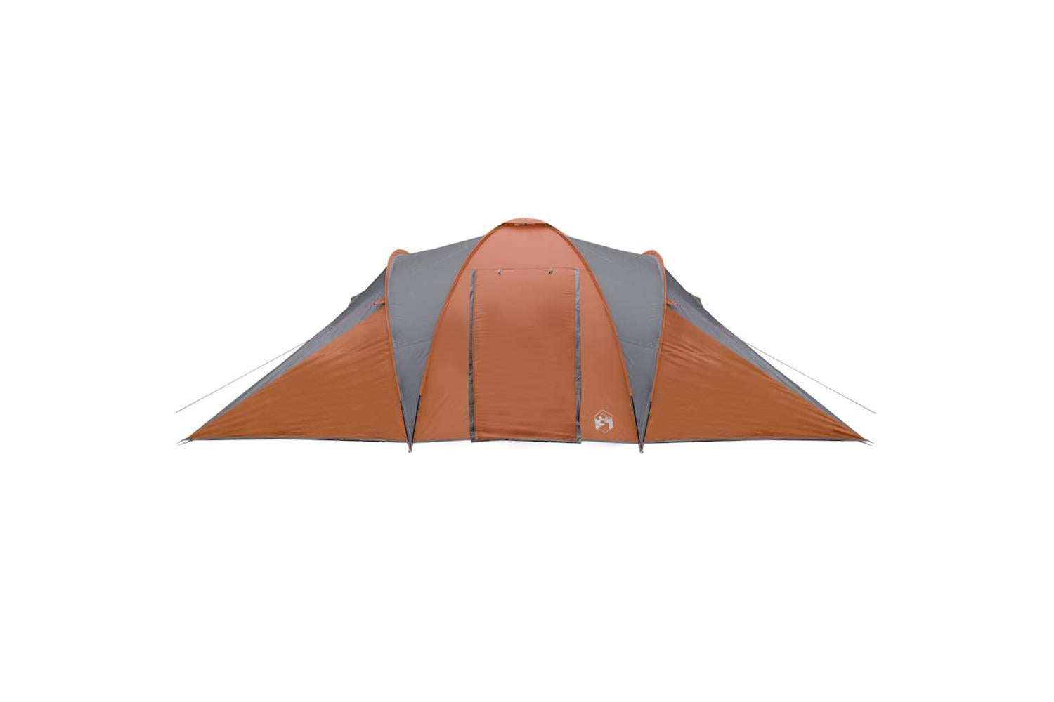 Vidaxl Family Tent Dome 6-person Grey And Orange Waterproof-5