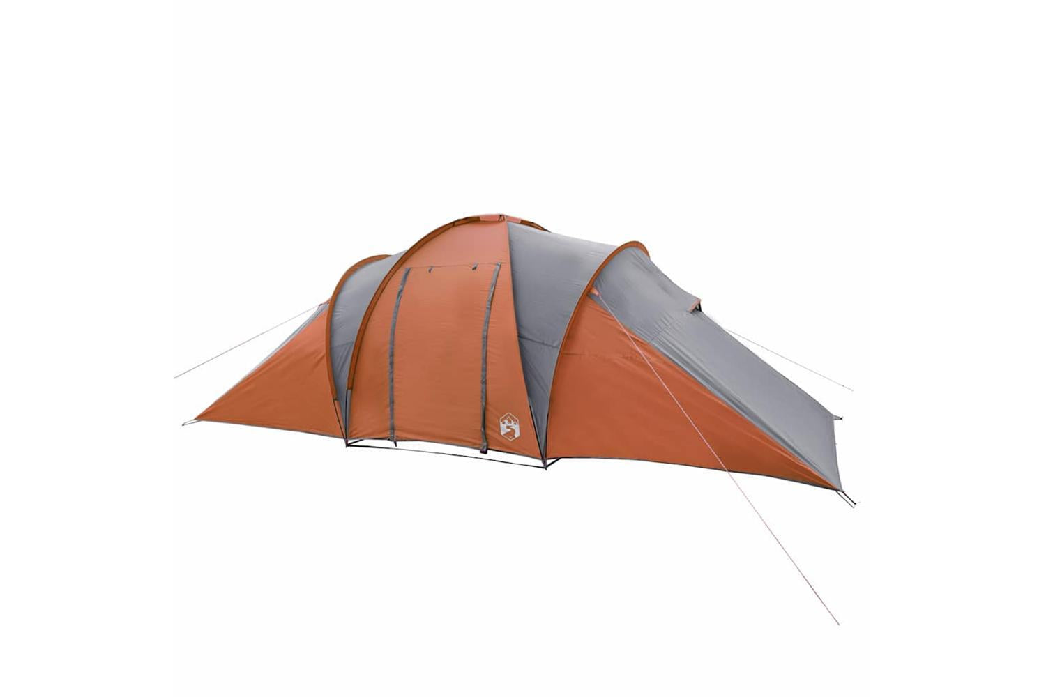 Vidaxl Family Tent Dome 6-person Grey And Orange Waterproof-7