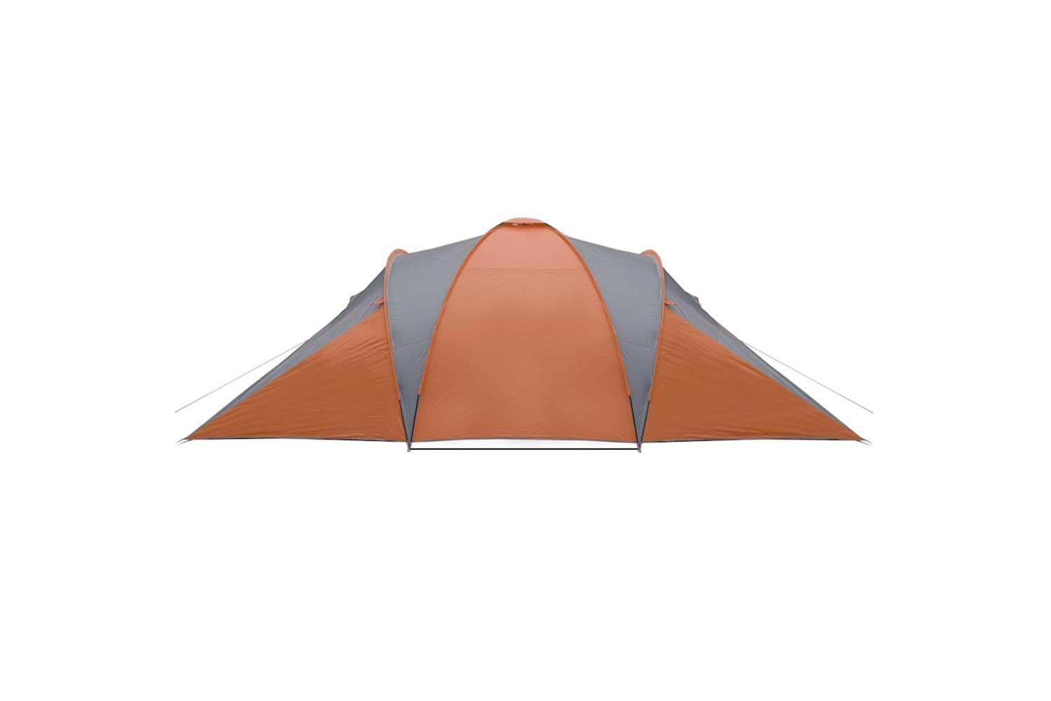 Vidaxl Family Tent Dome 6-person Grey And Orange Waterproof-8