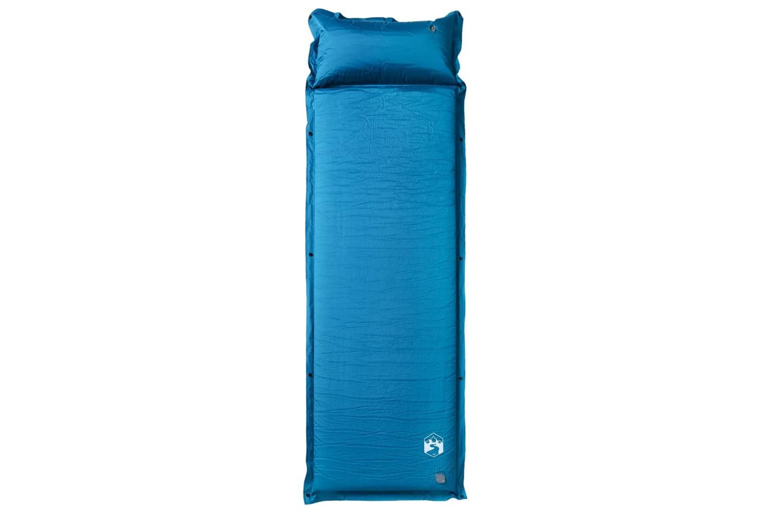 Vidaxl Self Inflating Camping Mattress With Pillow 1-person Turquoise-2