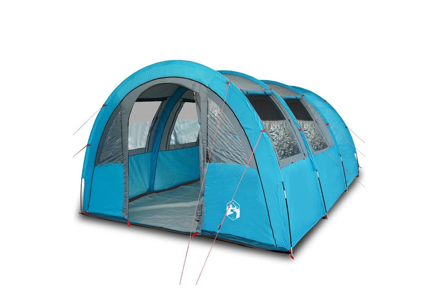 Vidaxl Camping Tent Tunnel 4-person Blue Waterproof-2