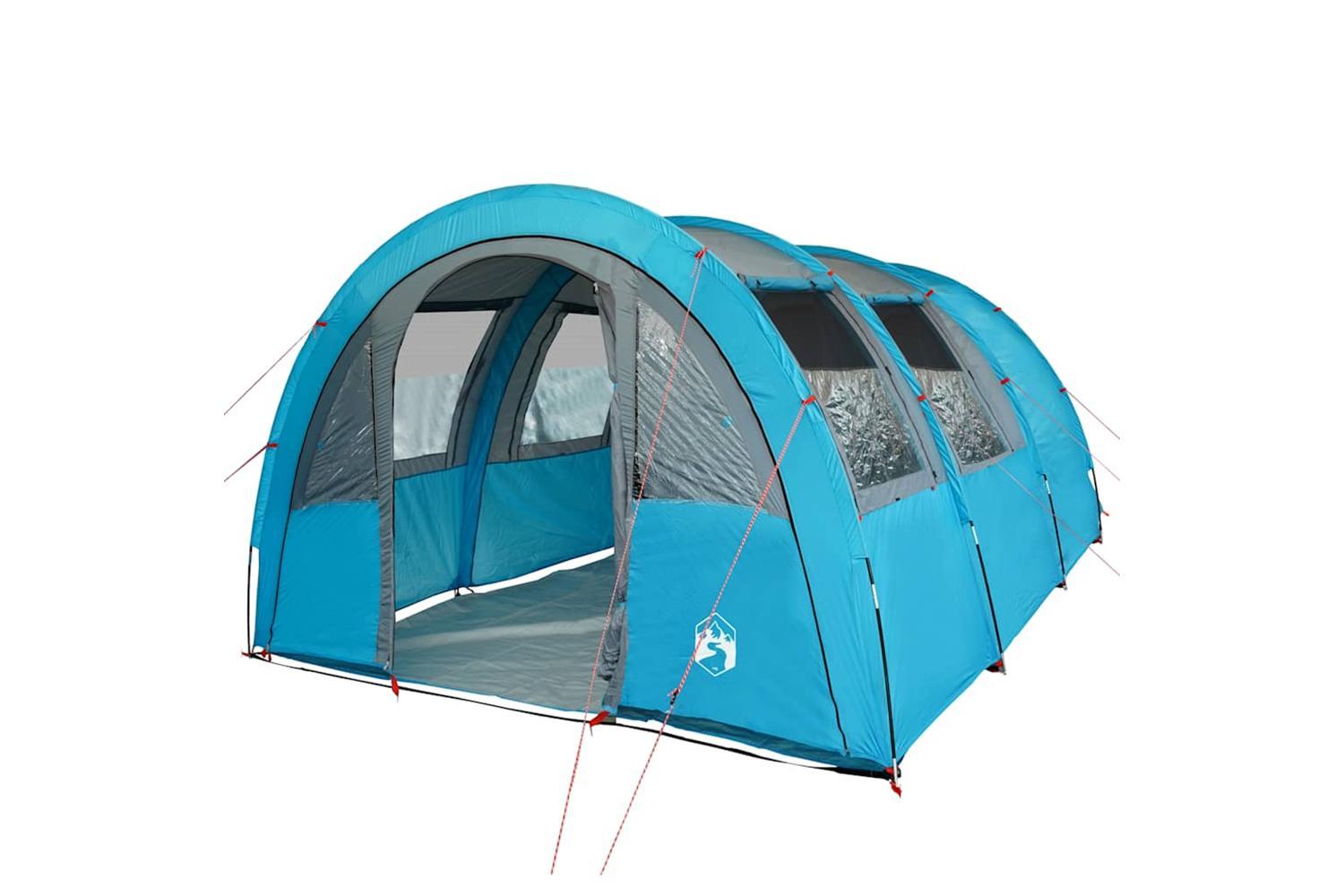Vidaxl Camping Tent Tunnel 4-person Blue Waterproof-5