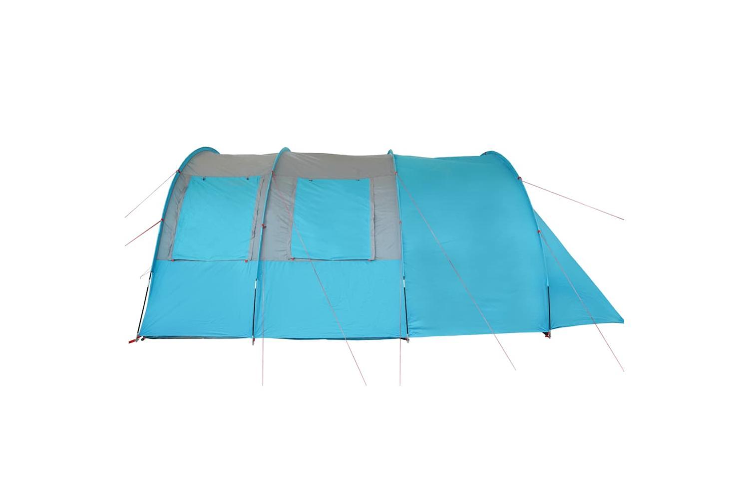 Vidaxl Camping Tent Tunnel 4-person Blue Waterproof-8