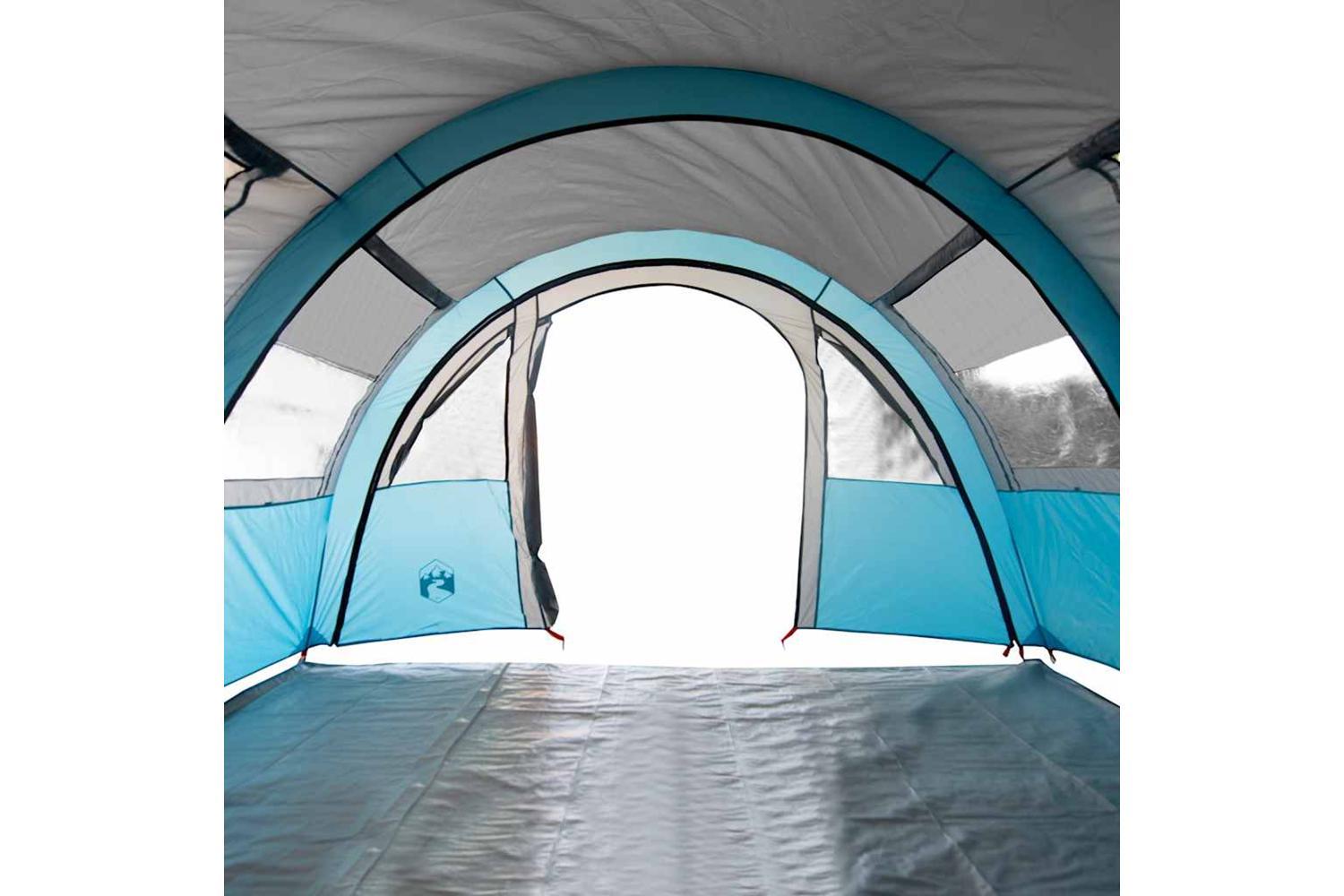 Vidaxl Camping Tent Tunnel 4-person Blue Waterproof-10