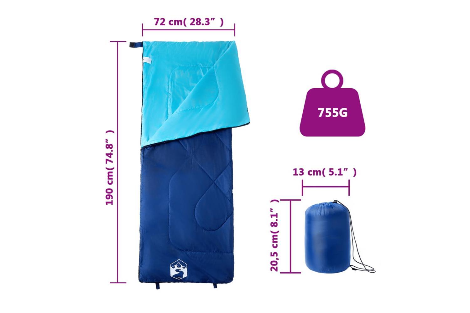 Vidaxl Sleeping Bag For Adults Camping 3 Seasons-5