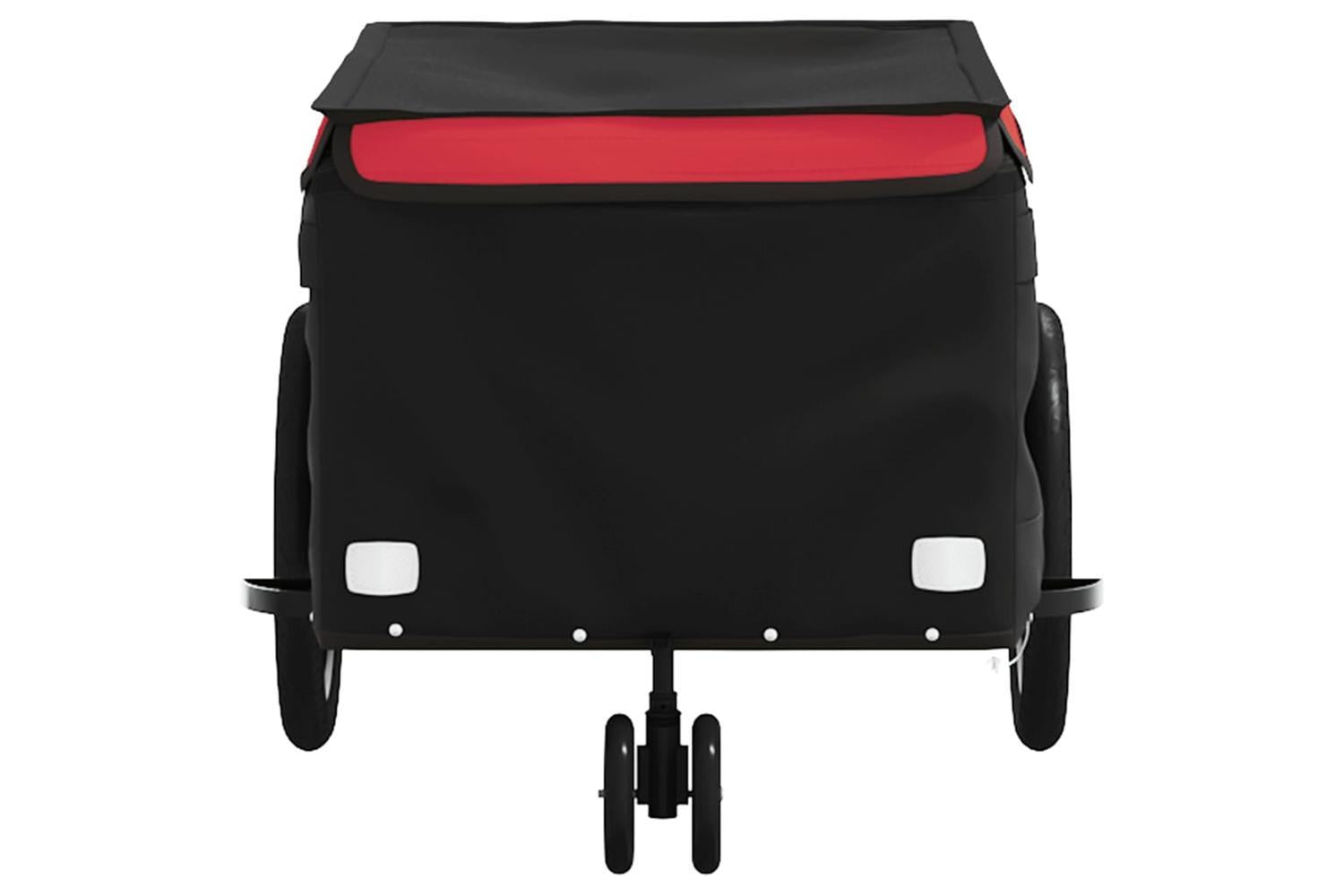 Vidaxl Bike Trailer Black And Red 30 Kg Iron-6